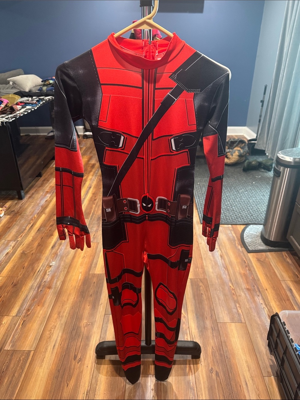 Red Superhero Kids Costume Jumpsuit